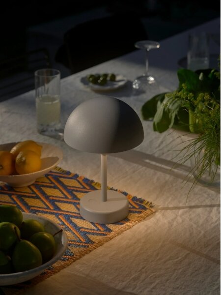 Nordlux - Lampă de masă pentru exterior ELLEN, LED/2,8W/3,7V, reîncărcabilă și reglabilă, IP44, gri