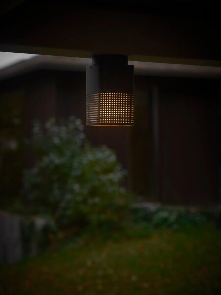 Nordlux - Plafonieră de exterior SIDARA 1xE27/15W/230V IP54, neagră