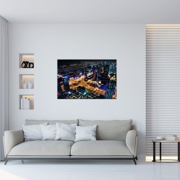 Tablou cu oraș nocturn (90x60 cm)