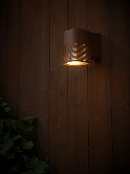 Nordlux - Aplică de perete pentru exterior SIDARA 1xE27/15W/230V IP54 maro