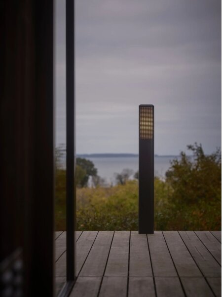 Nordlux - Lampă de exterior SIDARA 1xE27/15W/230V IP44 95 cm neagră