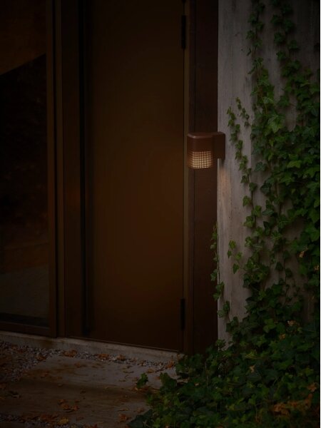 Nordlux - Aplică de perete pentru exterior SIDARA 1xE27/15W/230V IP54 maro