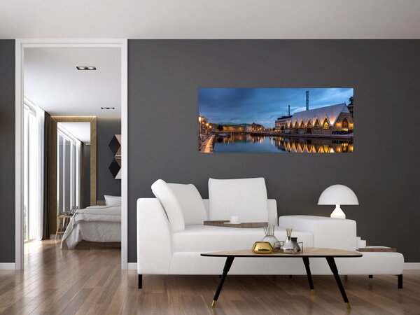 Tablou cu canalul - Göteborg (120x50 cm)