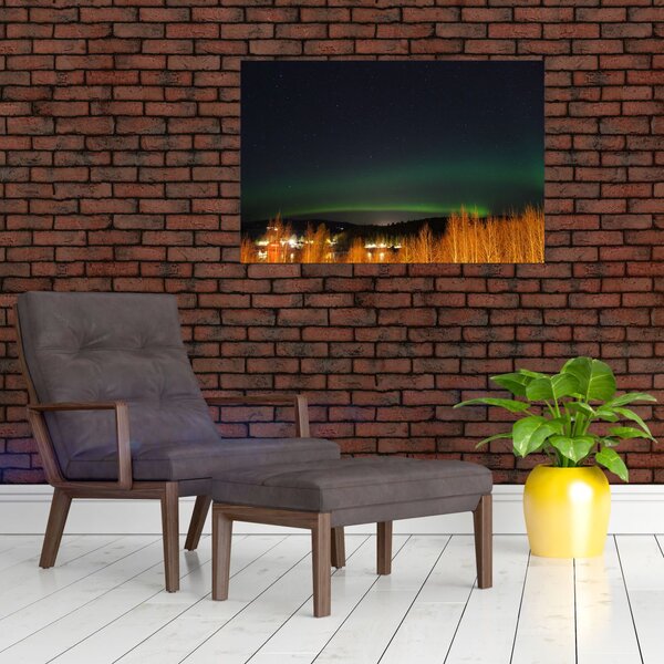 Tablou cu aurora borealis (90x60 cm)