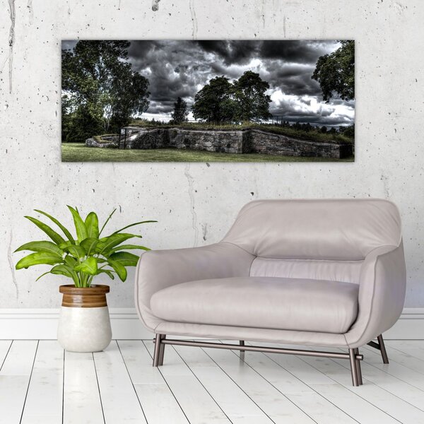 Tablou cu cerul întunecat (120x50 cm)
