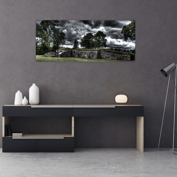 Tablou cu cerul întunecat (120x50 cm)