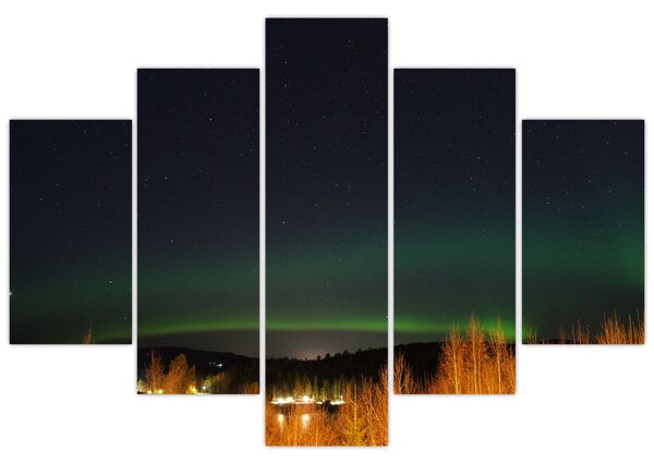 Tablou cu aurora borealis (150x105 cm)