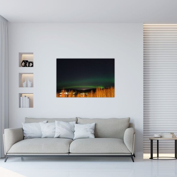 Tablou cu aurora borealis (90x60 cm)