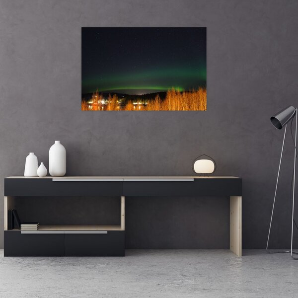 Tablou cu aurora borealis (90x60 cm)