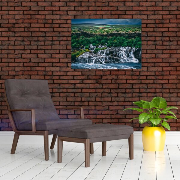 Tablou cu cascade în natură (70x50 cm)