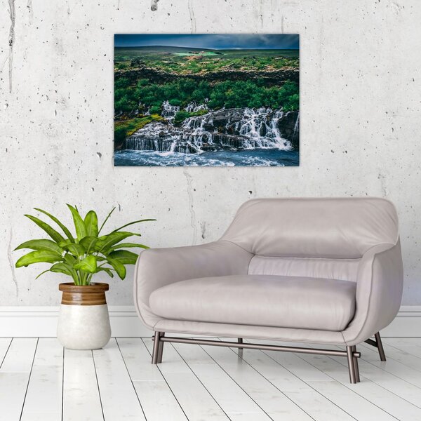 Tablou cu cascade în natură (70x50 cm)