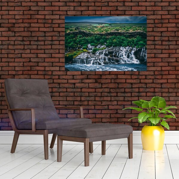 Tablou cu cascade în natură (90x60 cm)
