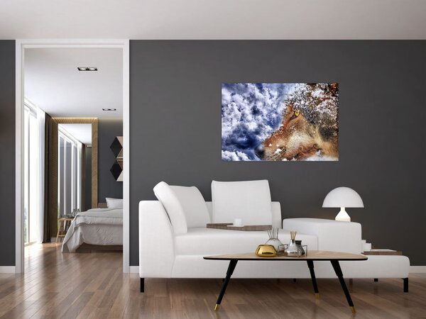 Tablou cu lup (90x60 cm)