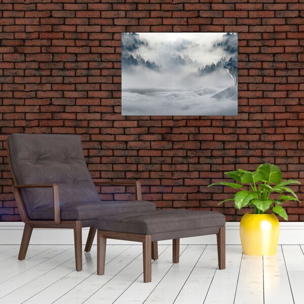 Tablou cu lupi (70x50 cm)