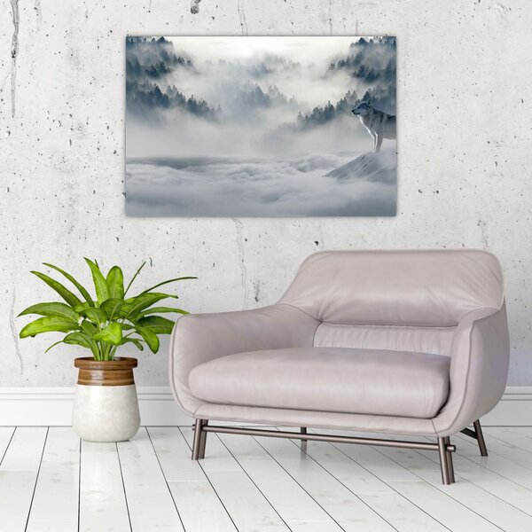 Tablou cu lupi (90x60 cm)