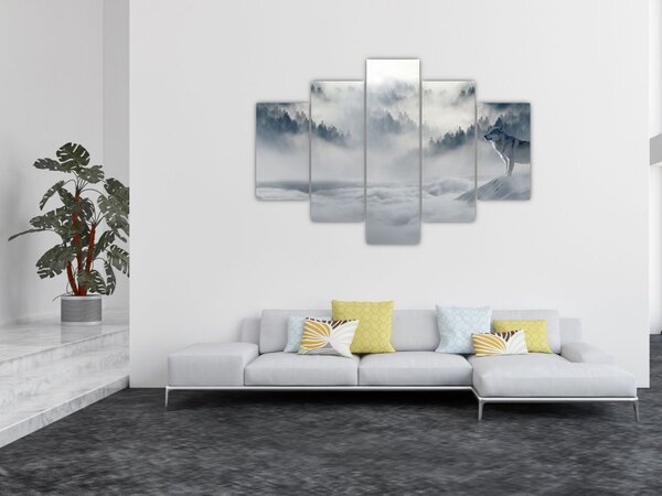 Tablou cu lupi (150x105 cm)