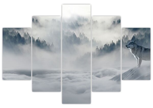 Tablou cu lupi (150x105 cm)