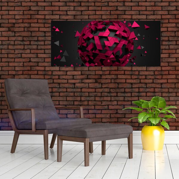 Tablou cu abstracție 3D (120x50 cm)