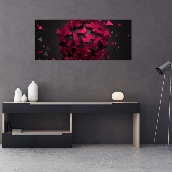 Tablou cu abstracție 3D (120x50 cm)