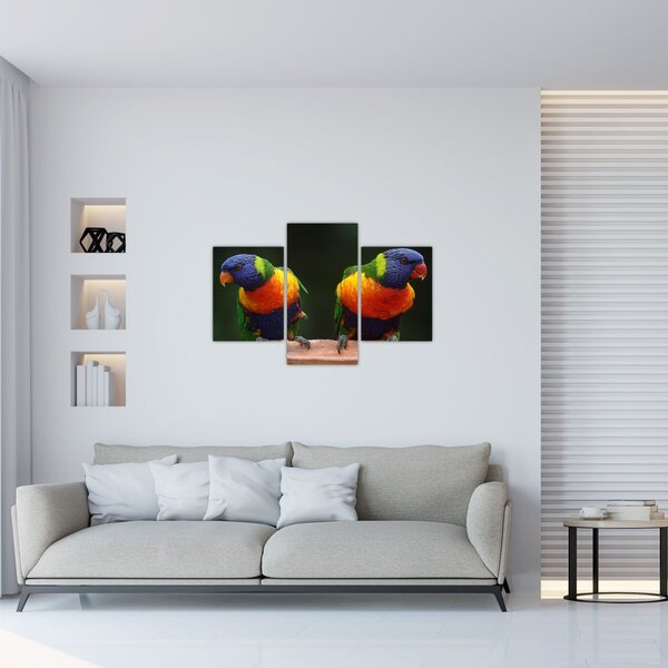 Tablou cu papagali (90x60 cm)