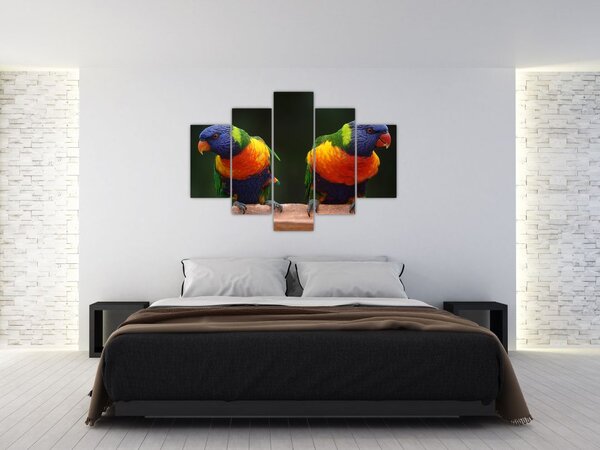 Tablou cu papagali (150x105 cm)