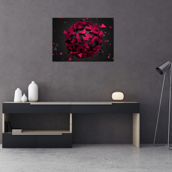 Tablou cu abstracție 3D (70x50 cm)