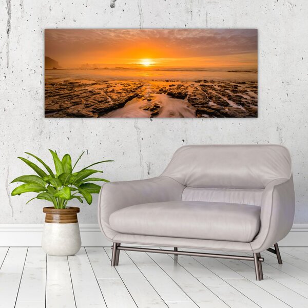 Tablou cu apus de soare (120x50 cm)