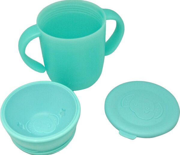 Cană silicon pentru bebeluși, 350ml, Melany Melephant, Frootimals