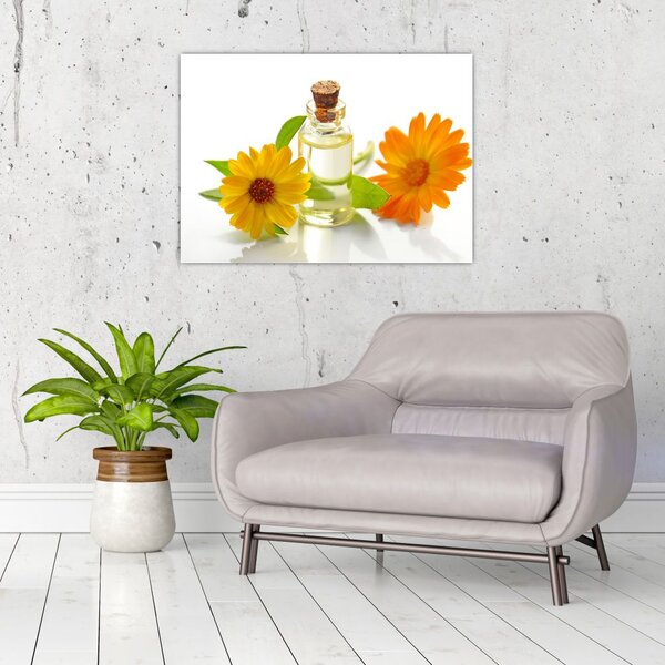 Tablou cu ulei de flori (70x50 cm)