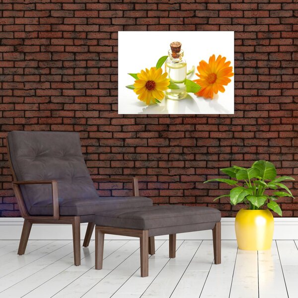 Tablou cu ulei de flori (70x50 cm)