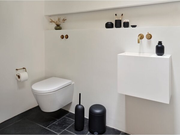 Perie de WC neagră din beton Sensu – Zone