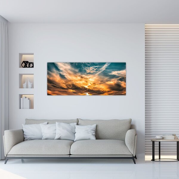 Tablou cu nori (120x50 cm)