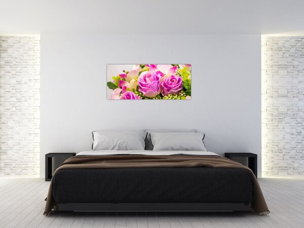 Tablou cu trandafiri (120x50 cm)