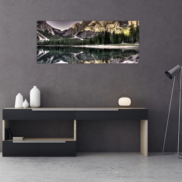 Tablou cu lac montan (120x50 cm)