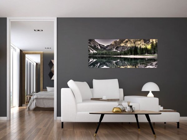 Tablou cu lac montan (120x50 cm)