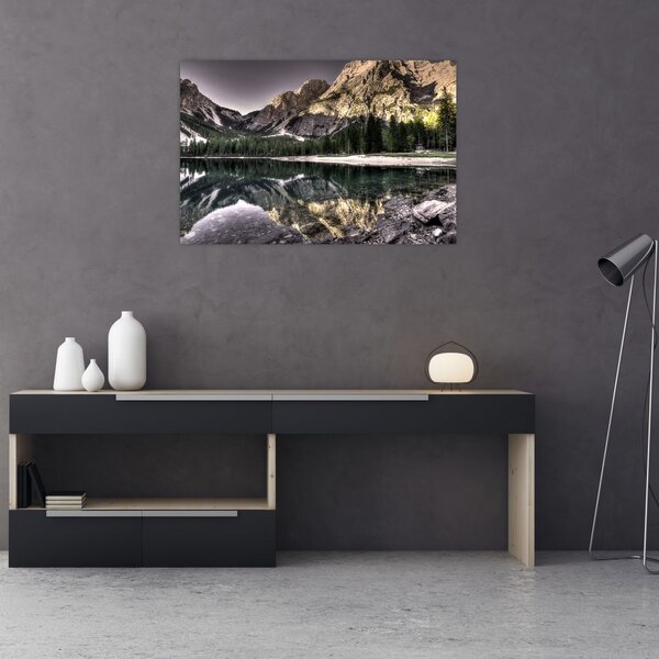 Tablou cu lac montan (90x60 cm)