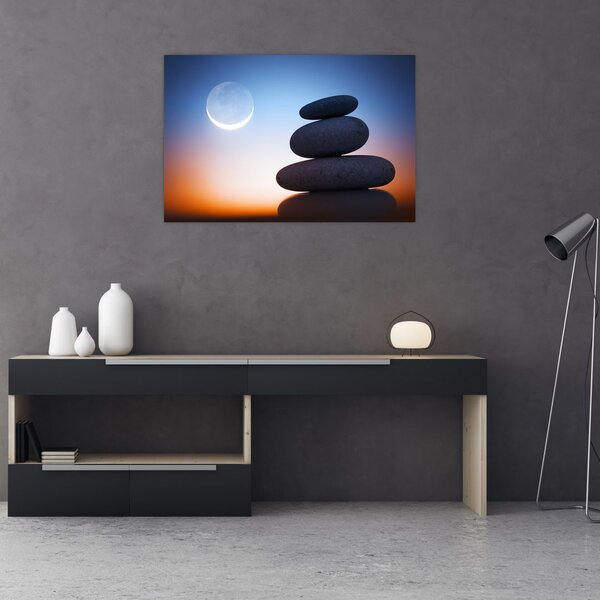 Tablou cu pietre suprapuse (90x60 cm)