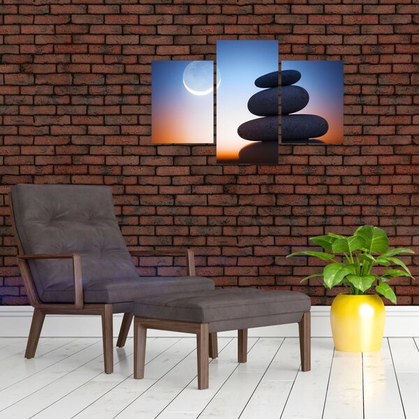 Tablou cu pietre suprapuse (90x60 cm)