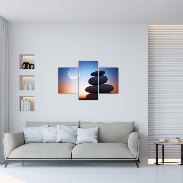 Tablou cu pietre suprapuse (90x60 cm)