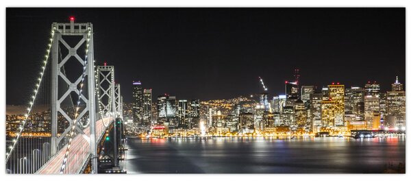 Tablou cu podul Brooklin și New York (120x50 cm)