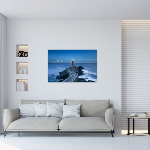 Tablou cu far și marea (90x60 cm)