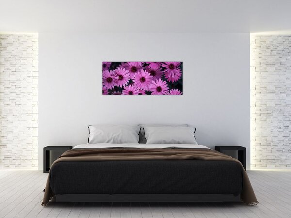 Tablou cu florile roz (120x50 cm)