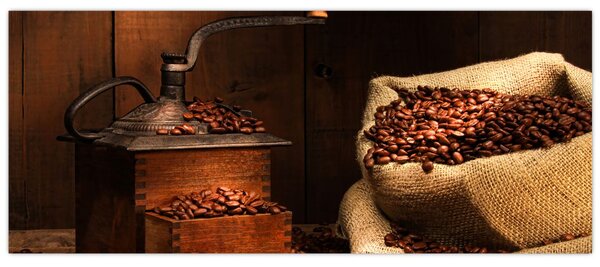 Tablou cu cafea (120x50 cm)