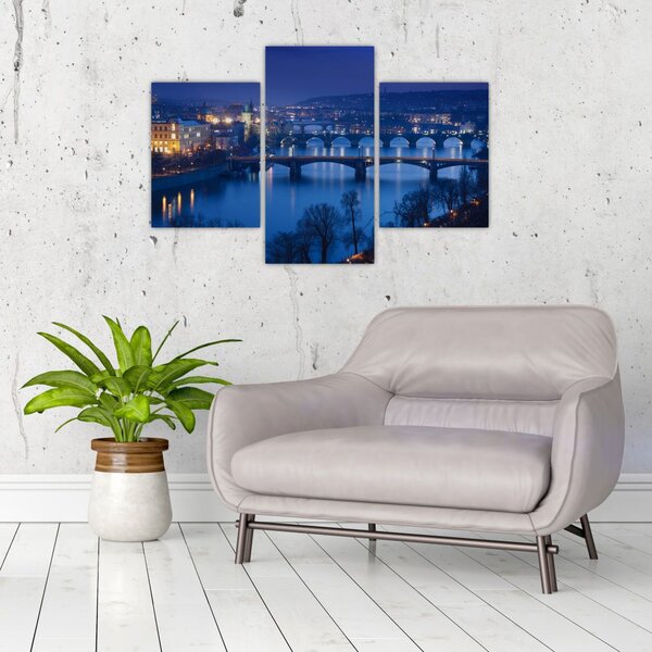 Tablou cu podurile din Praga (90x60 cm)