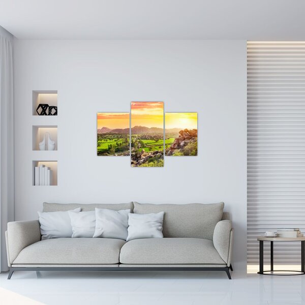 Tablou cu valea Hampi în India (90x60 cm)