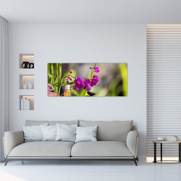 Tablou - spa and stones (120x50 cm)