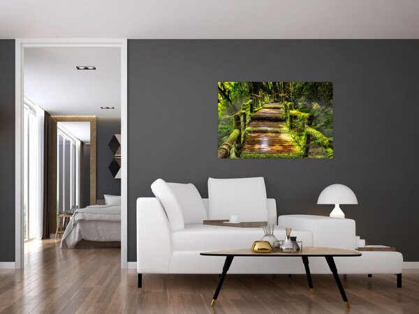 Tablou cu scări într-o pădure tropicală (90x60 cm)