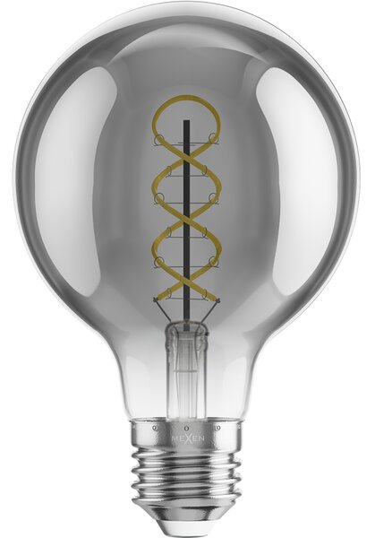 Mexen Vintis, Bec LED cu filament E27, G80, 2 W, fumuriu 2200K, fumuriu, L165-E27-0222-70