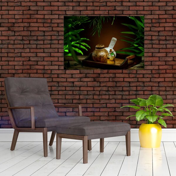 Tablou cu obiectele spa (90x60 cm)