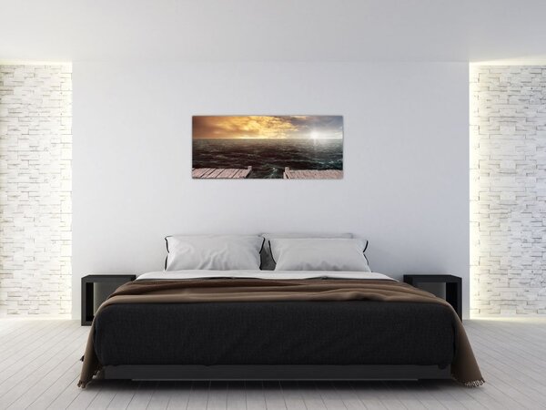 Tablou cu marea (120x50 cm)